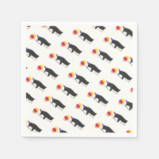 Serviettes En Papier Fête du Pingouin