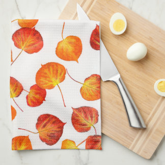 Serviettes en papier Feuille en tremble coloré à l