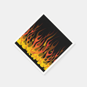 Serviettes En Papier Flames serviettes
