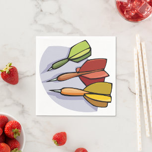 Serviettes en papier fléché