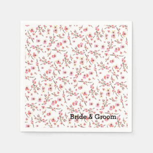 Serviettes En Papier Fleur de cerisier d'aquarelle