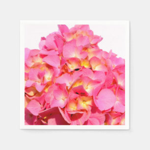 Serviettes En Papier Fleur rose rose rose Hydrangea