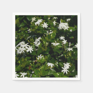 Serviettes En Papier Fleurs de jasmin Botanique tropicale florale