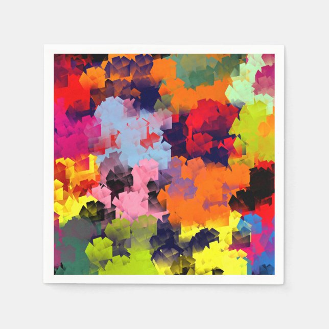 SERVIETTES EN PAPIER FLEURS D'ÉTÉ (Devant)