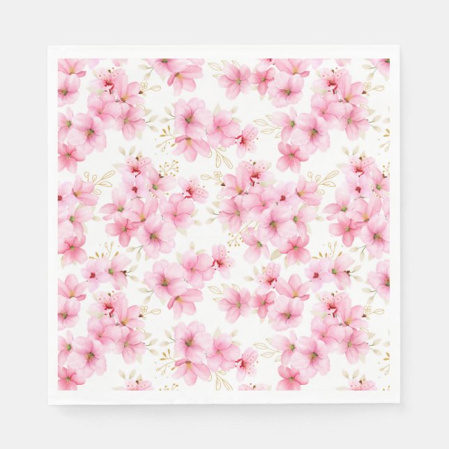 Serviettes en papier Fleurs en Fleur (Devant)