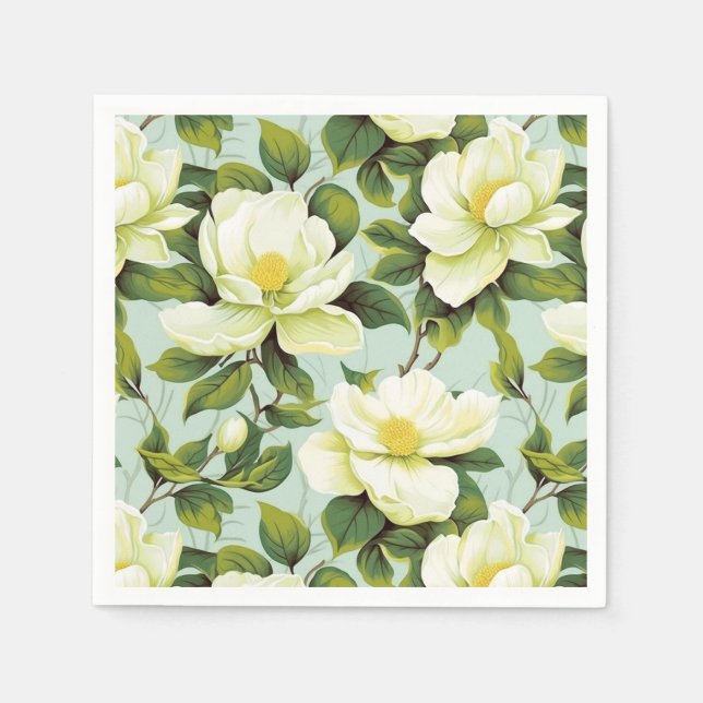 Serviettes en papier floral (Devant)
