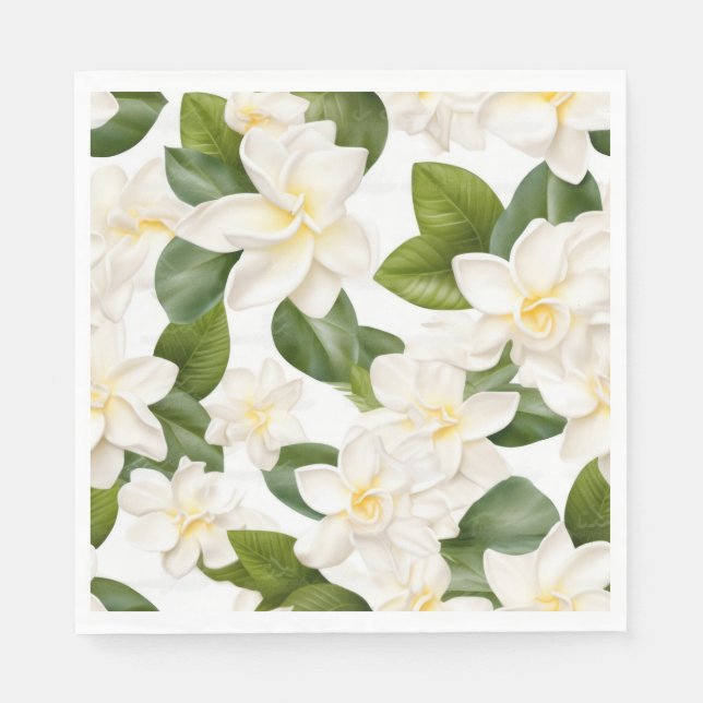 Serviettes en papier floral (Devant)