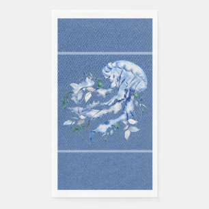Serviettes en papier Floral Jellyfish pour invités