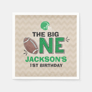 Serviettes En Papier Football Party Napkin Football 1er anniversaire