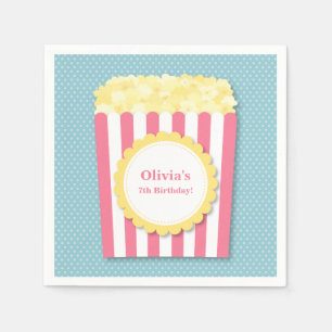 Serviettes En Papier Fournitures de fête d'anniversaire pour soirée cin