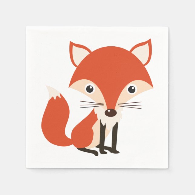 Serviettes En Papier Fox (Devant)