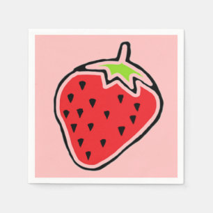 Serviettes En Papier Fraise