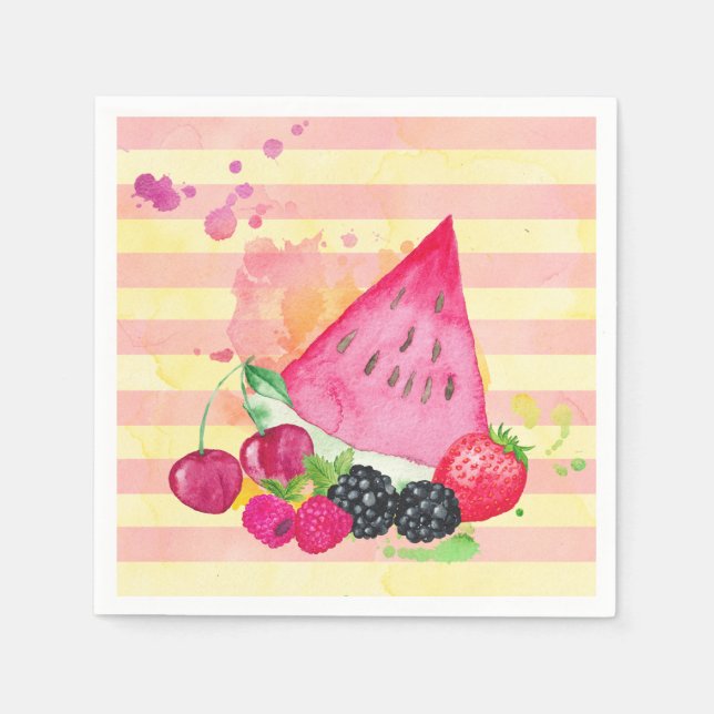 Serviettes En Papier Fruité (Devant)