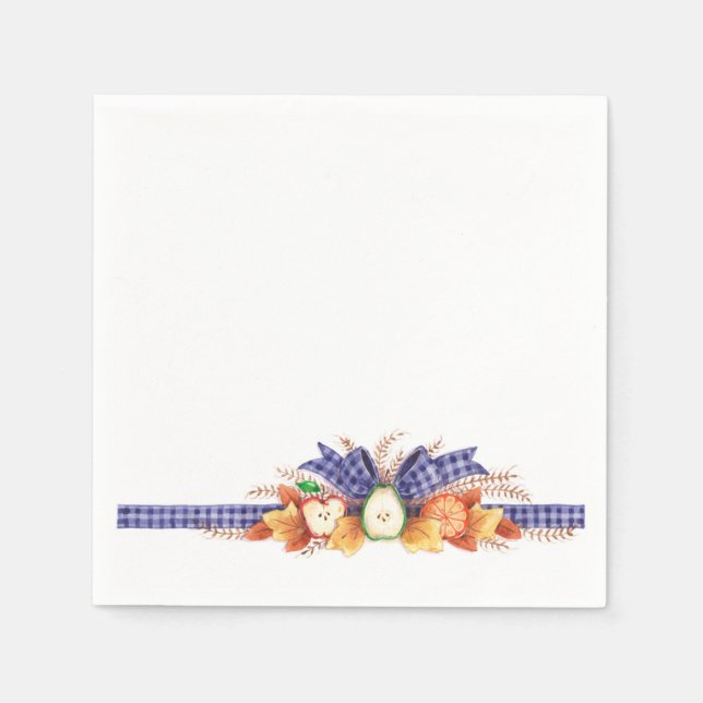 Serviettes En Papier Fruits d'automne - Napkins (Devant)