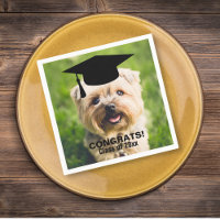 Funny Dog Photo Graduation Personnalisée Classe de