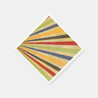 Serviettes En Papier Funny Retro Grunge Rays + votre idée