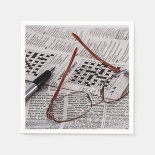 Serviettes En Papier Génie de mots croisé