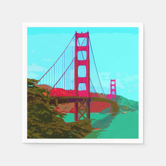 Serviettes En Papier Golden_Gate_Bridge_2015_0422 (Devant)