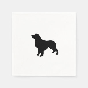 Serviettes En Papier Golden Retriever Silhouette Love Dogs