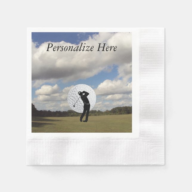 Serviettes En Papier Golf (Devant)