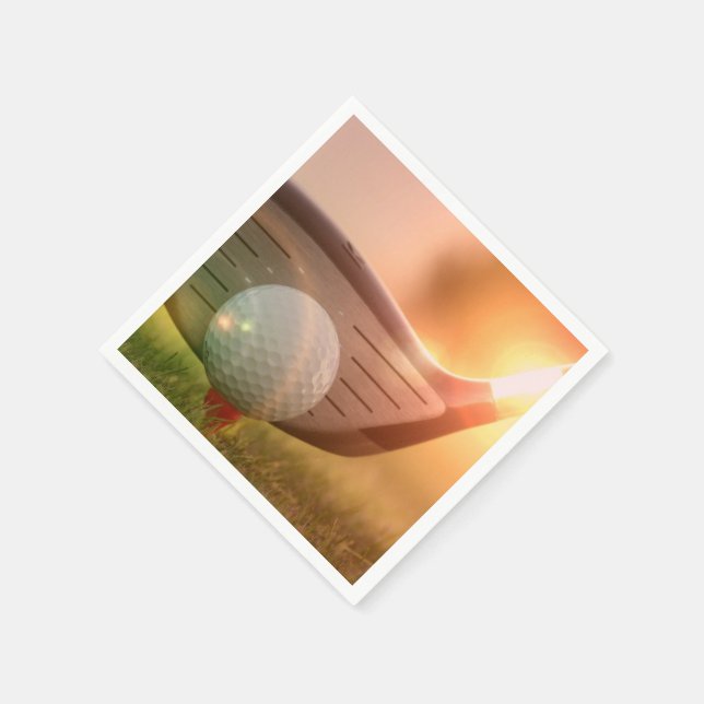 Serviettes En Papier Golfeur (Coin)