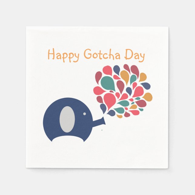 Serviettes En Papier Gotcha Day Party Napkin (Devant)