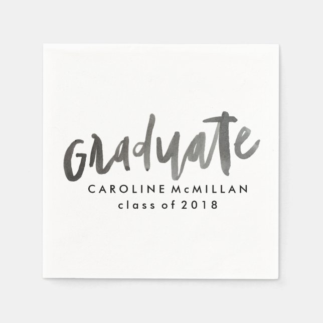 Serviettes En Papier Graduation personnalisée (Devant)