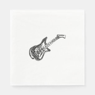 Serviettes En Papier Guitare électrique