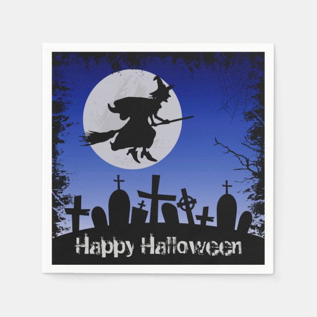 Serviettes En Papier Halloween (Devant)