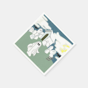 Serviettes En Papier Halloween Grave Yard Shift