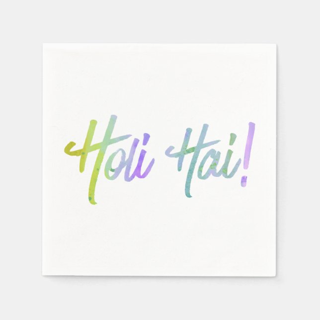 Serviettes En Papier holi ES - HOLI HAI grunge pastel 1 (Devant)