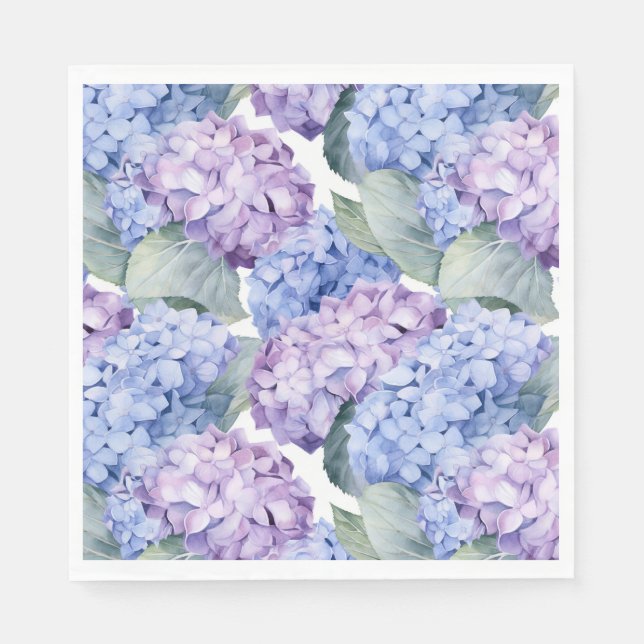 Serviettes en papier Hydrangea (Devant)