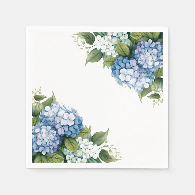 Serviettes en papier Hydrangea (Devant)