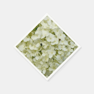 Serviettes En Papier Hydrangée blanche molle