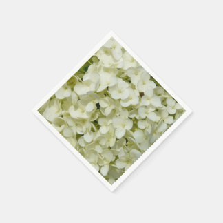 Serviettes En Papier Hydrangée blanche molle