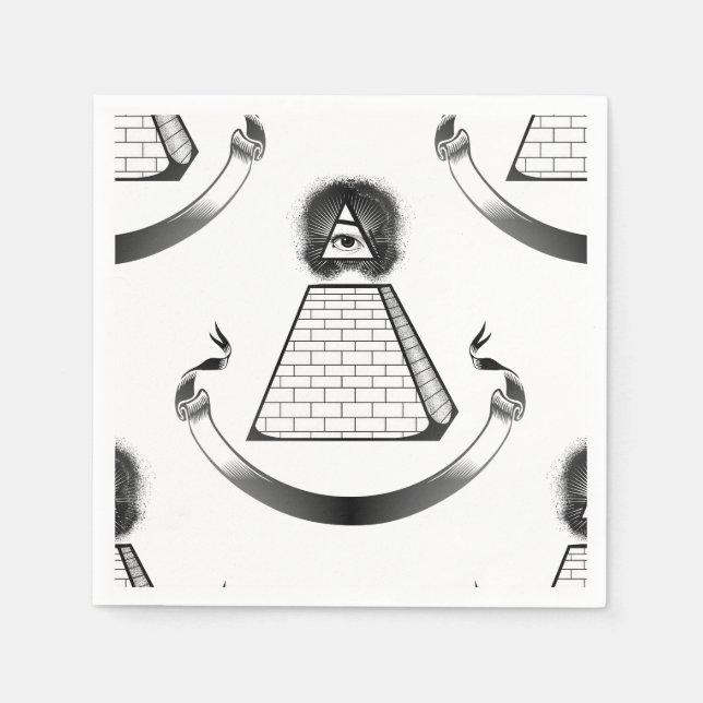 serviettes en papier illuminati (Devant)