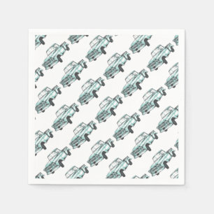 Serviettes En Papier Illustration vintage de camion