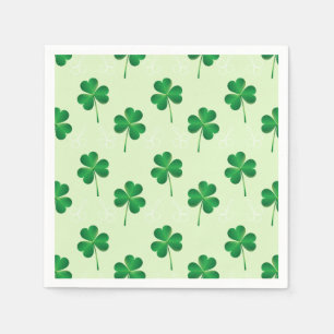 Serviettes En Papier irlandais trois motif feuille