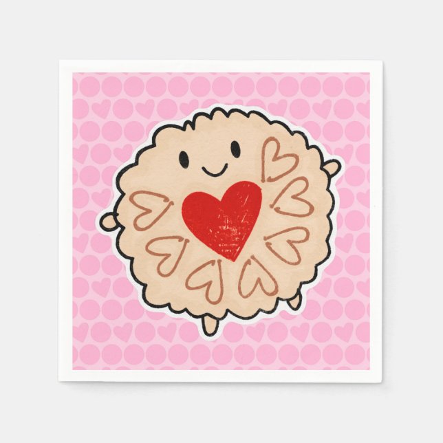 Serviettes En Papier Jammie Dodger (Devant)