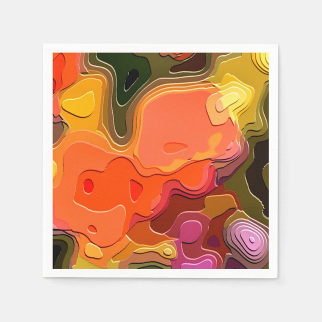 SERVIETTES EN PAPIER JARDIN DES FLEURS (Devant)