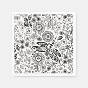 Serviettes En Papier Jardin des libellules