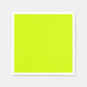 Serviettes En Papier Jaune néon, grande visibilité Chartreuse