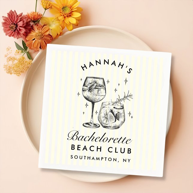 Serviettes en papier jaunes pour enterrement de vi (Créateur téléchargé)