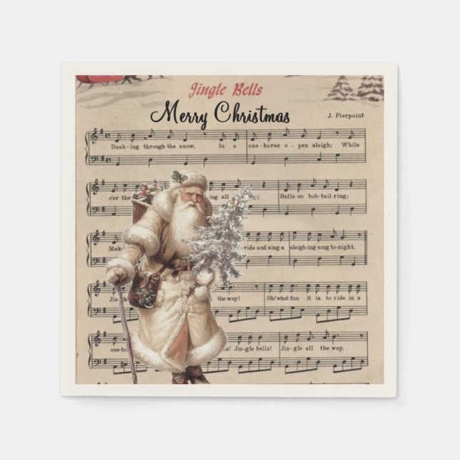 serviettes en papier jingle cloches (Devant)