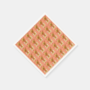 Serviettes En Papier Jolie et élégante Lily Flower Photo Conçu
