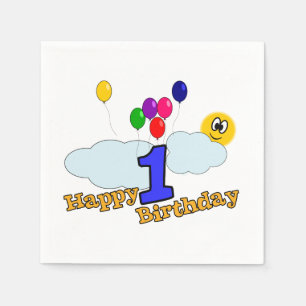 Serviettes En Papier Joyeux anniversaire