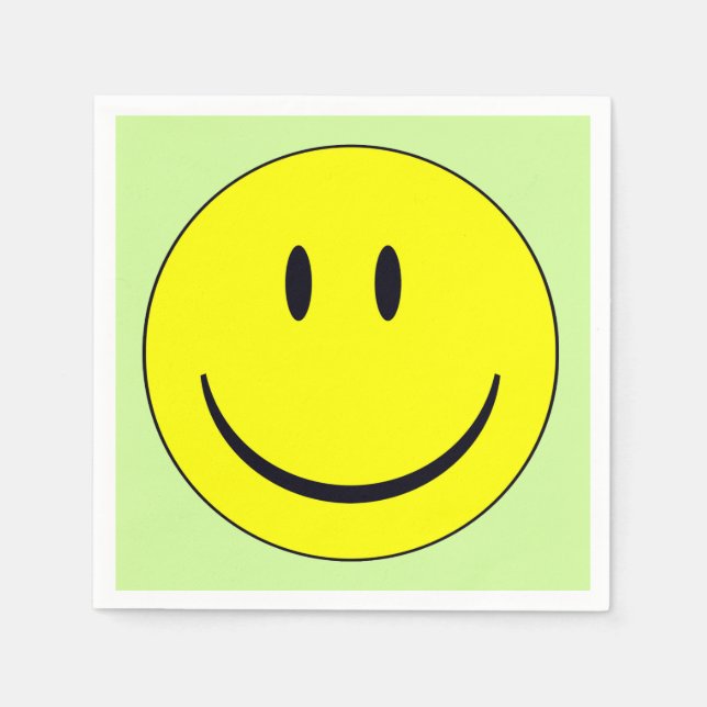 Serviettes En Papier Joyeux visage (Devant)