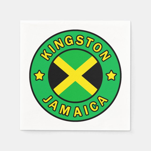 Serviettes En Papier Kingston Jamaïque (Devant)