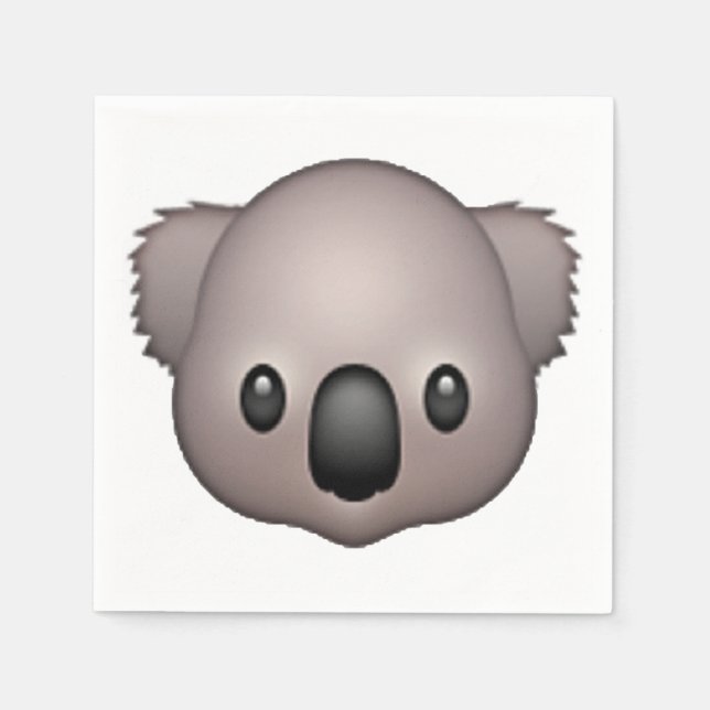 Serviettes En Papier Koala - Emoji (Devant)