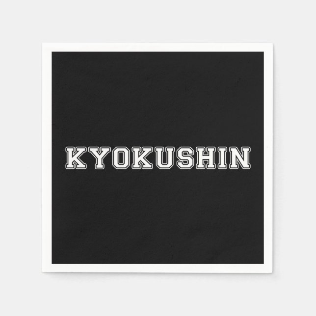 Serviettes En Papier Kyokushin Karate (Devant)